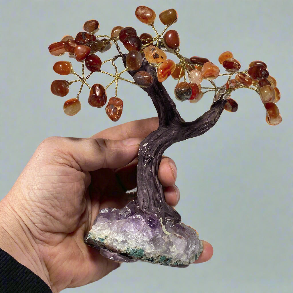 Gemstone Bonsai Tree - Carnelian
