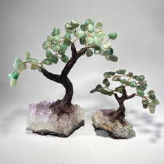 Gemstone Bonsai Tree - Green Quartz