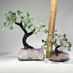 Gemstone Bonsai Tree - Green Quartz