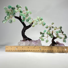 Gemstone Bonsai Tree - Green Quartz