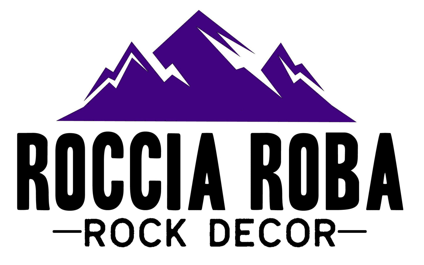 Roccia Roba - Sodalite Crystal on a metal stand, rock decor