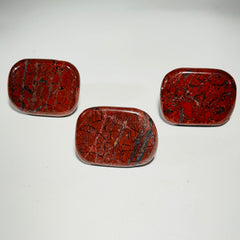 Polished brecciated jasper knobs