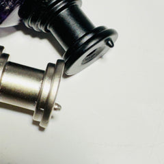 Tumbled dark amethyst cabinet knob