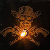 Western Themed Rock oil candle