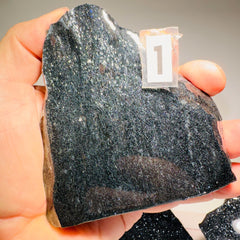Specular Hematite freestanding cut base