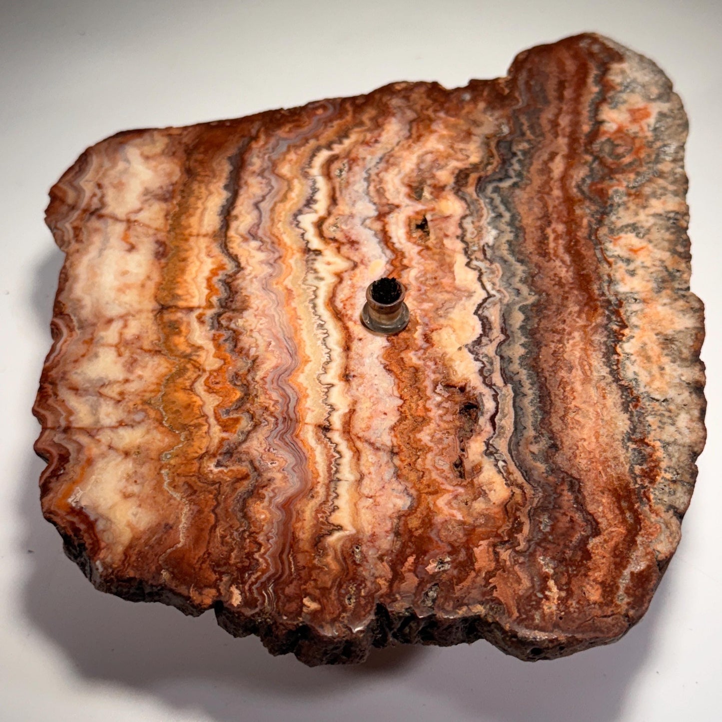 Roccia Roba - Crazy Lace Agate Rock Oil Candle Gift Box, rock decor