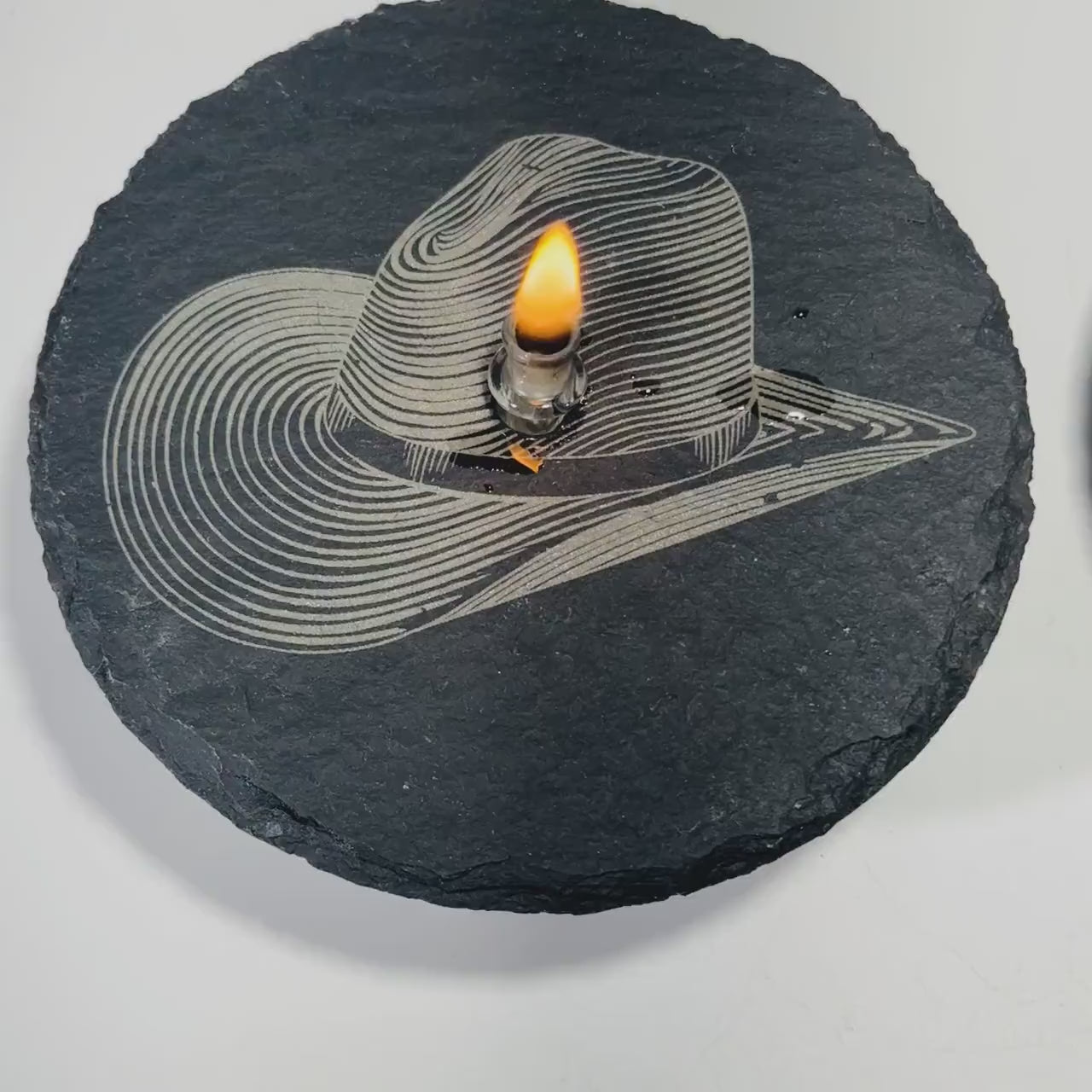 Western Themed Rock oil candle