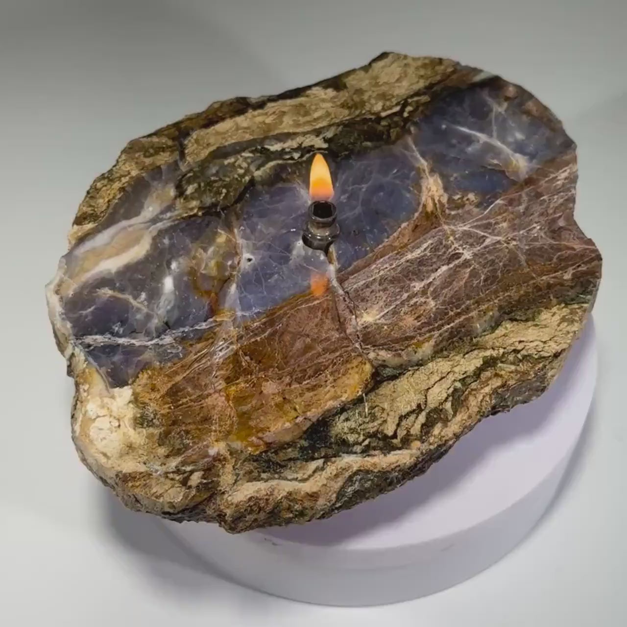 Rock Candle - Purple Agate