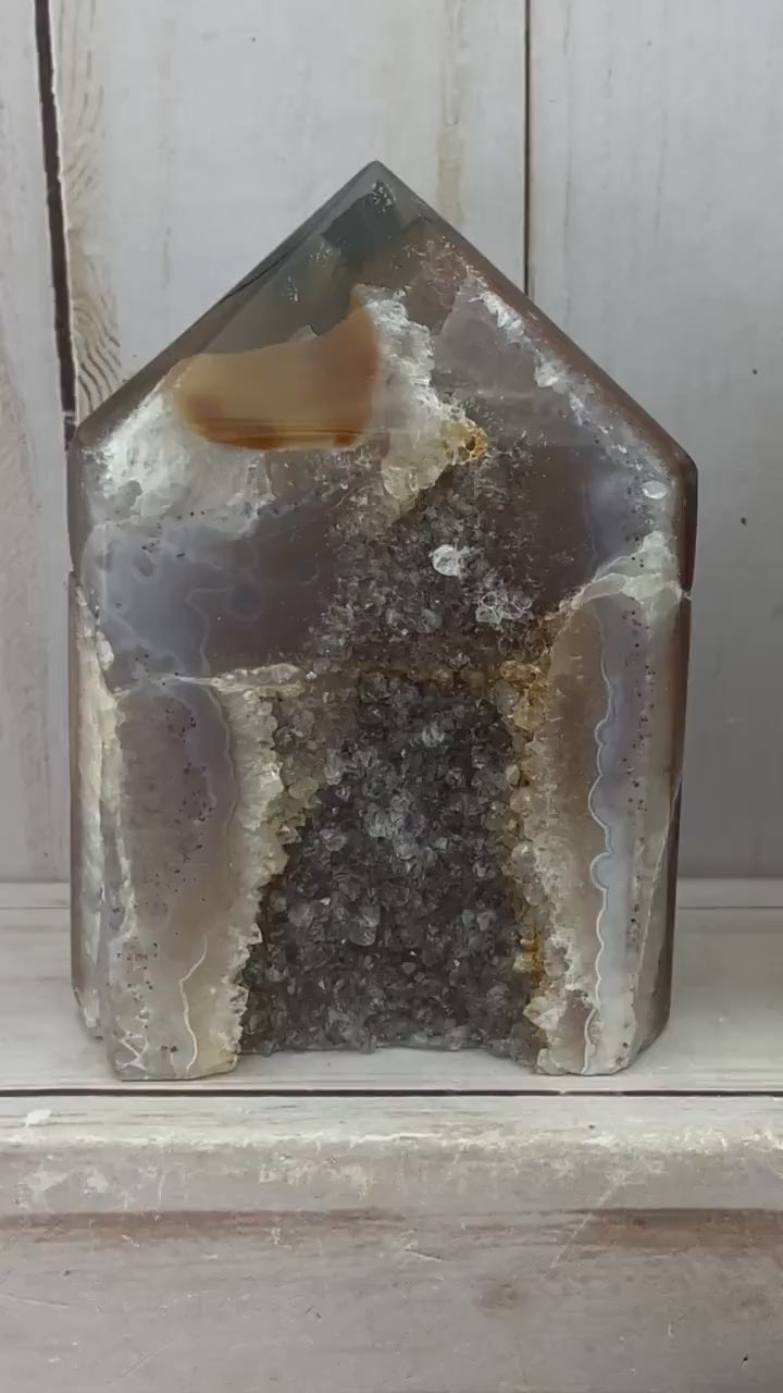 Large Druzy Agate Tower -  YOU PICK