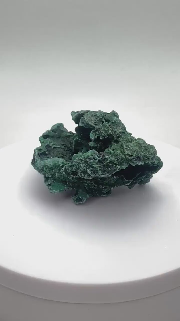 Raw, unpolished Malachite