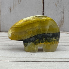Bear-shaped bumblebee jasper - RocciaRoba