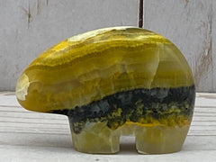 Bear-shaped bumblebee jasper - RocciaRoba