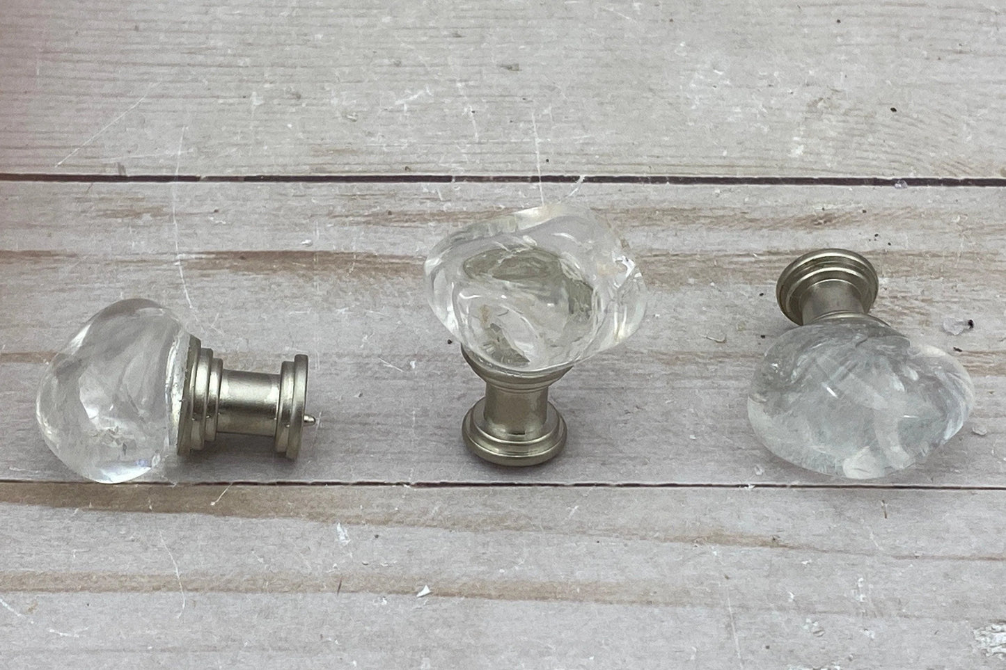 Cabinet knob - tumbled quartz - RocciaRoba