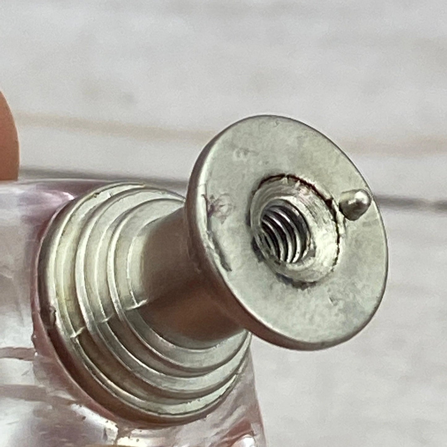 Cabinet knob - tumbled quartz - RocciaRoba