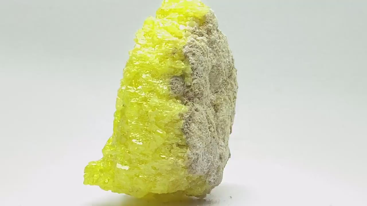Large Sulfur Crystal Cluster