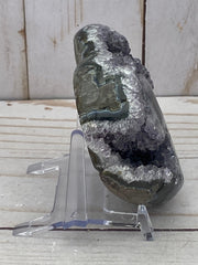 Heart-shaped amethyst quartz cluster - RocciaRoba