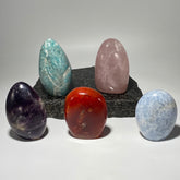 Free standing polished crystals