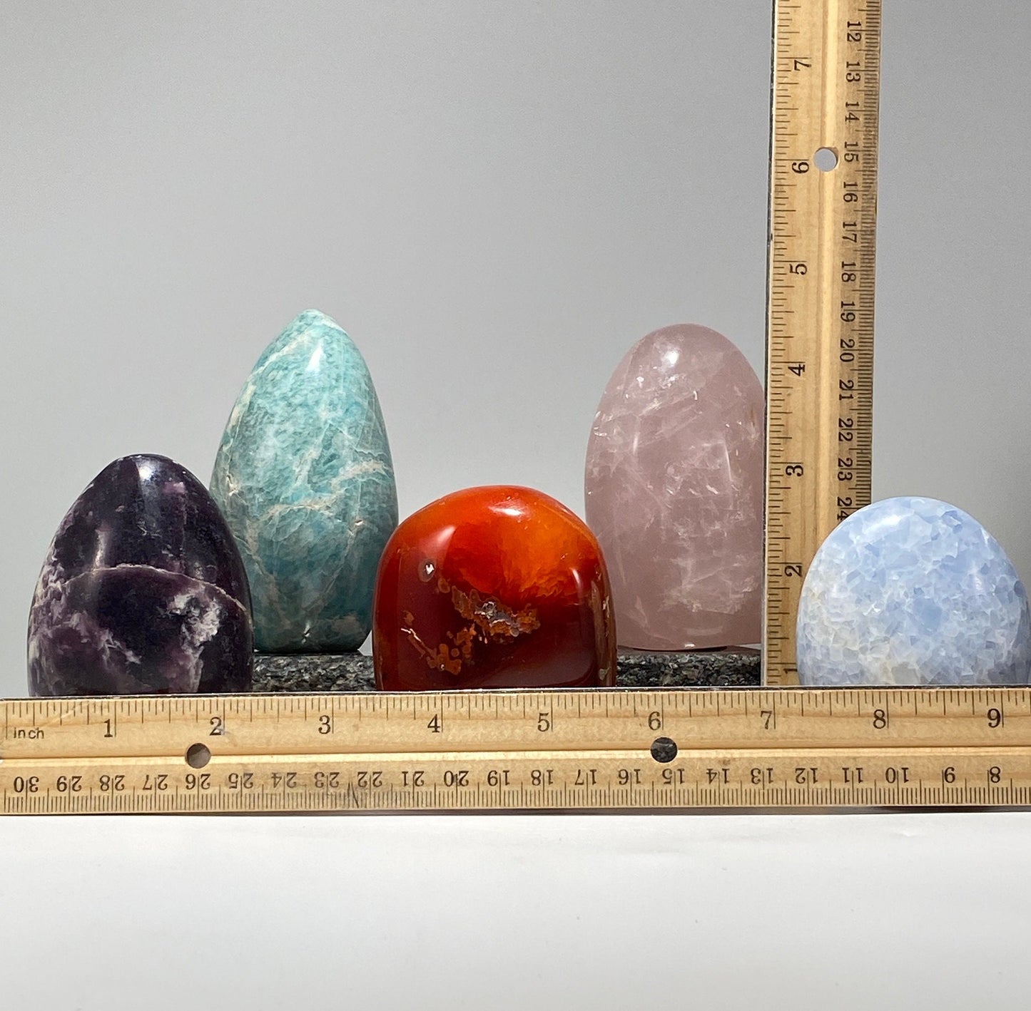 Free standing polished crystals