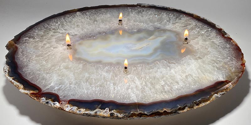 Crystal & Fossil Rock Candle FAQs