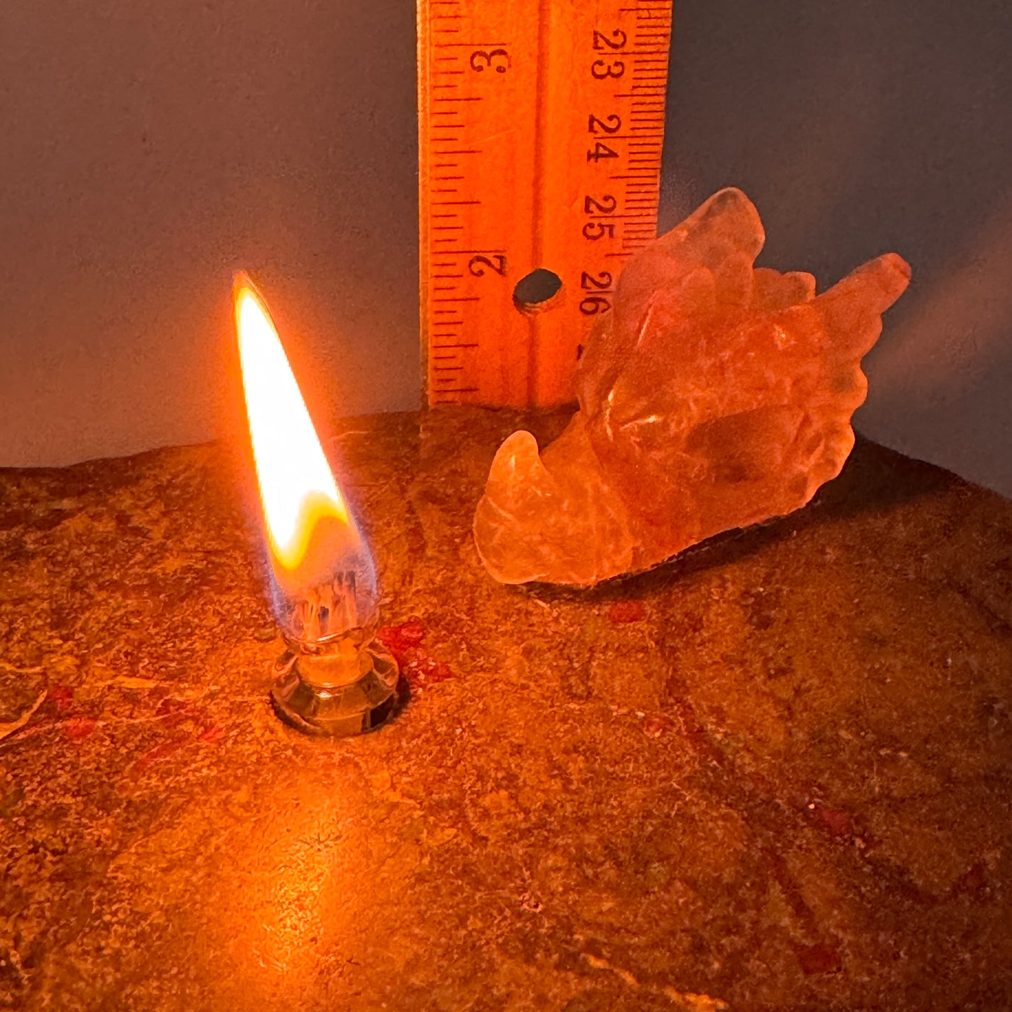Dragon’s Blood Stone Rock Candle