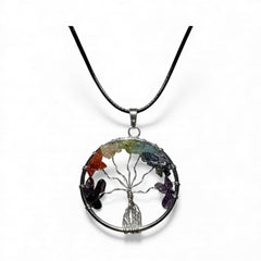 Chakra Tree of Life Pendant with adjustable neck cord