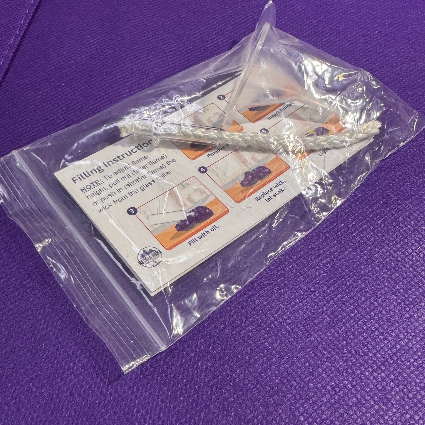 Wick Assembly for Rock Candle