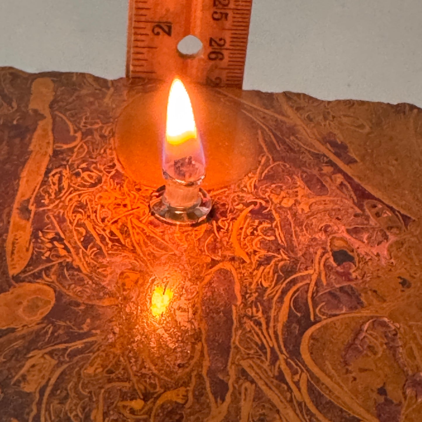Calligraphy Stone Rock Oil Candle