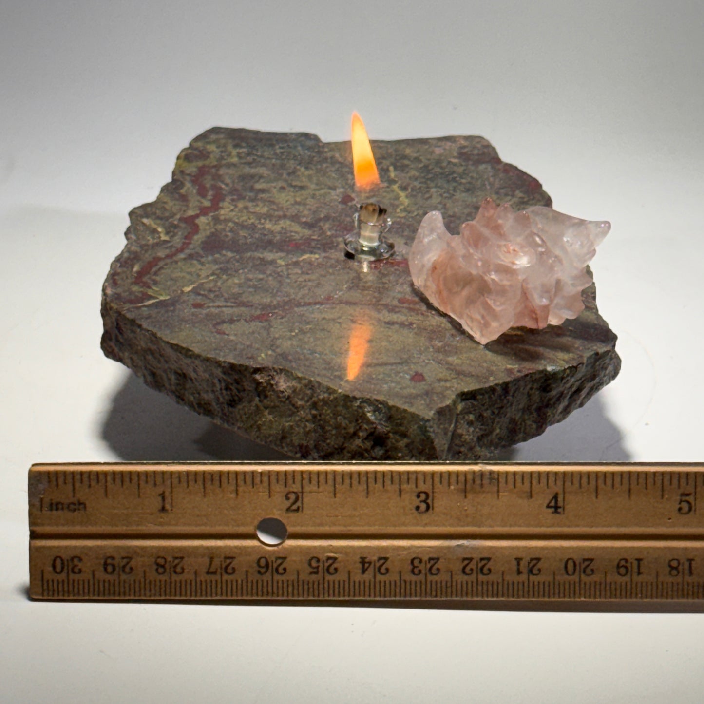 Dragon’s Blood Stone Rock Candle