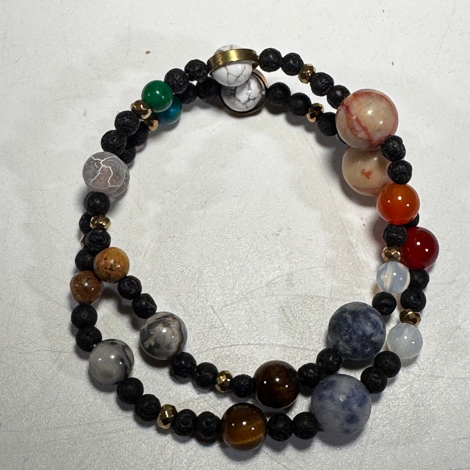 Roccia Roba - You are the Sun stretchy bead bracelet two sizes - 6.25 or 7 inches