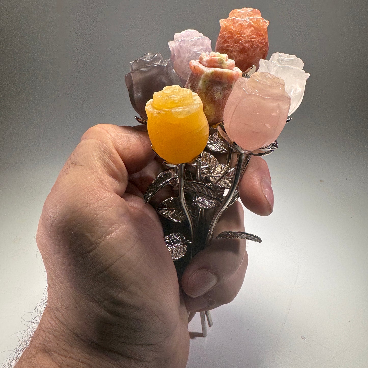Gemstone Crystal Roses
