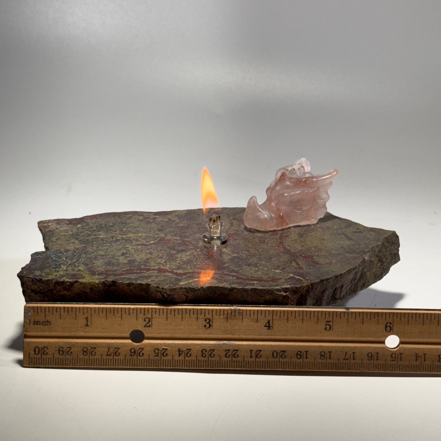 Dragon’s Blood Stone Rock Candle