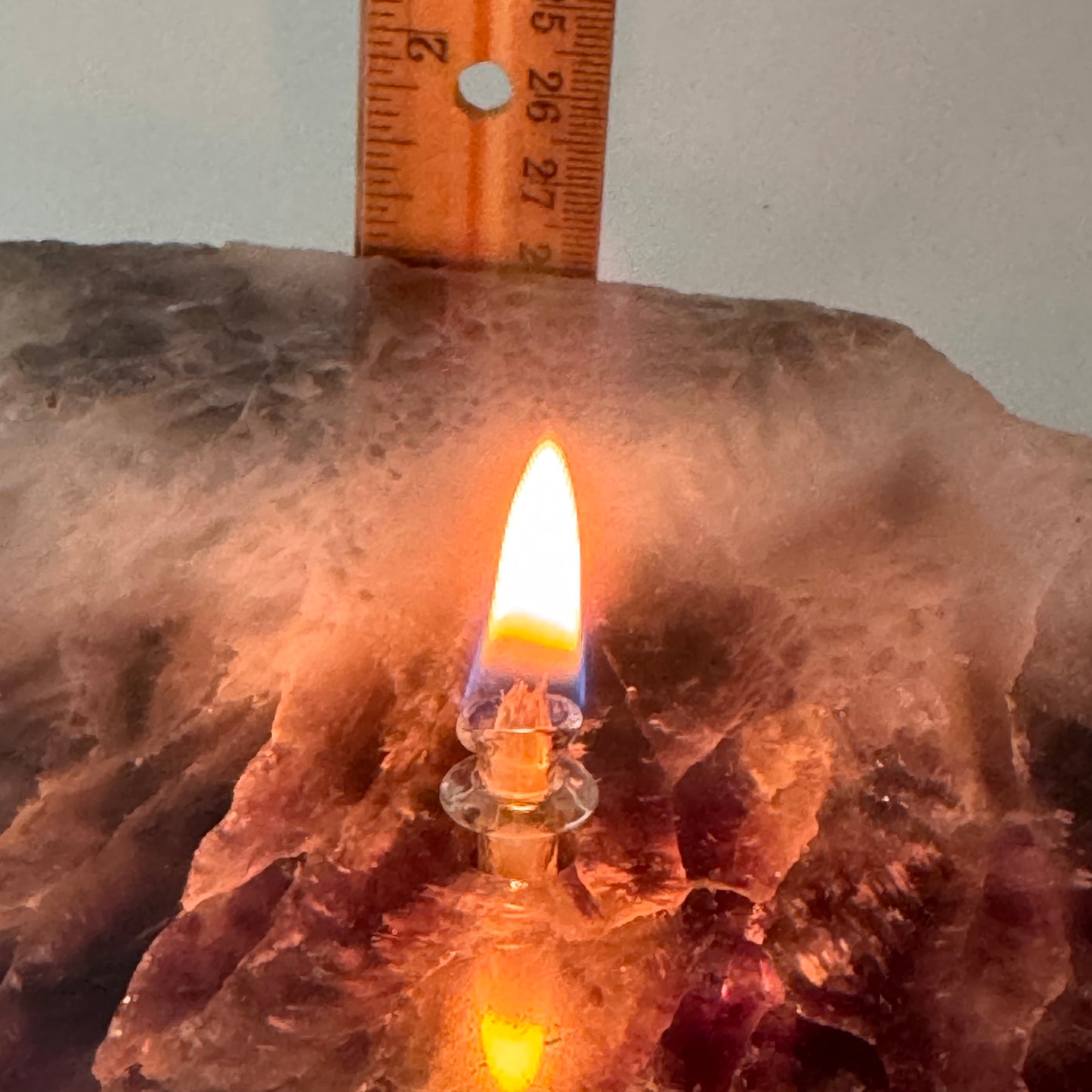 Amethyst Geode Slab Rock Candle