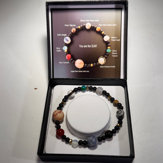 Roccia Roba - You are the Sun stretchy bead bracelet Large size