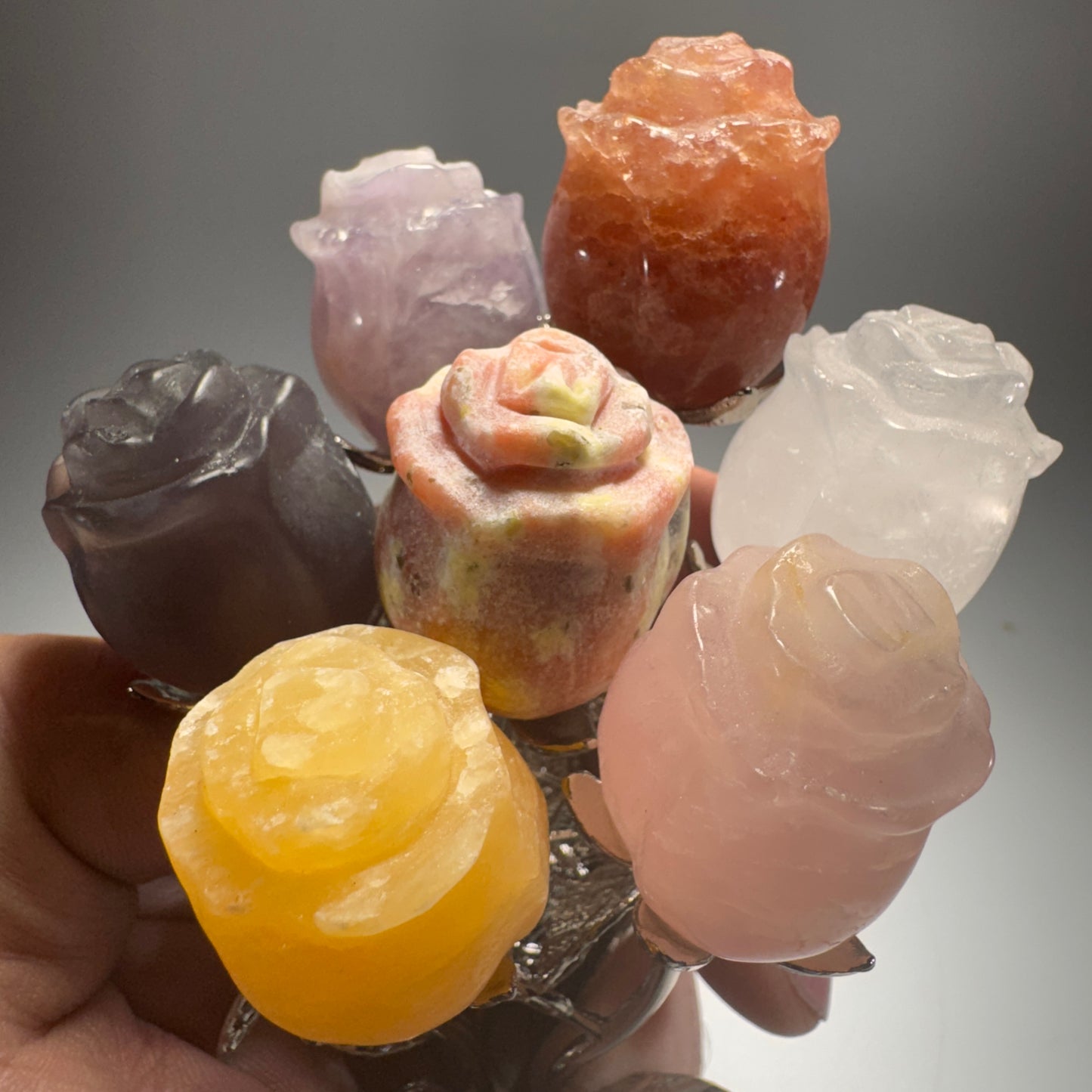 Gemstone Crystal Roses