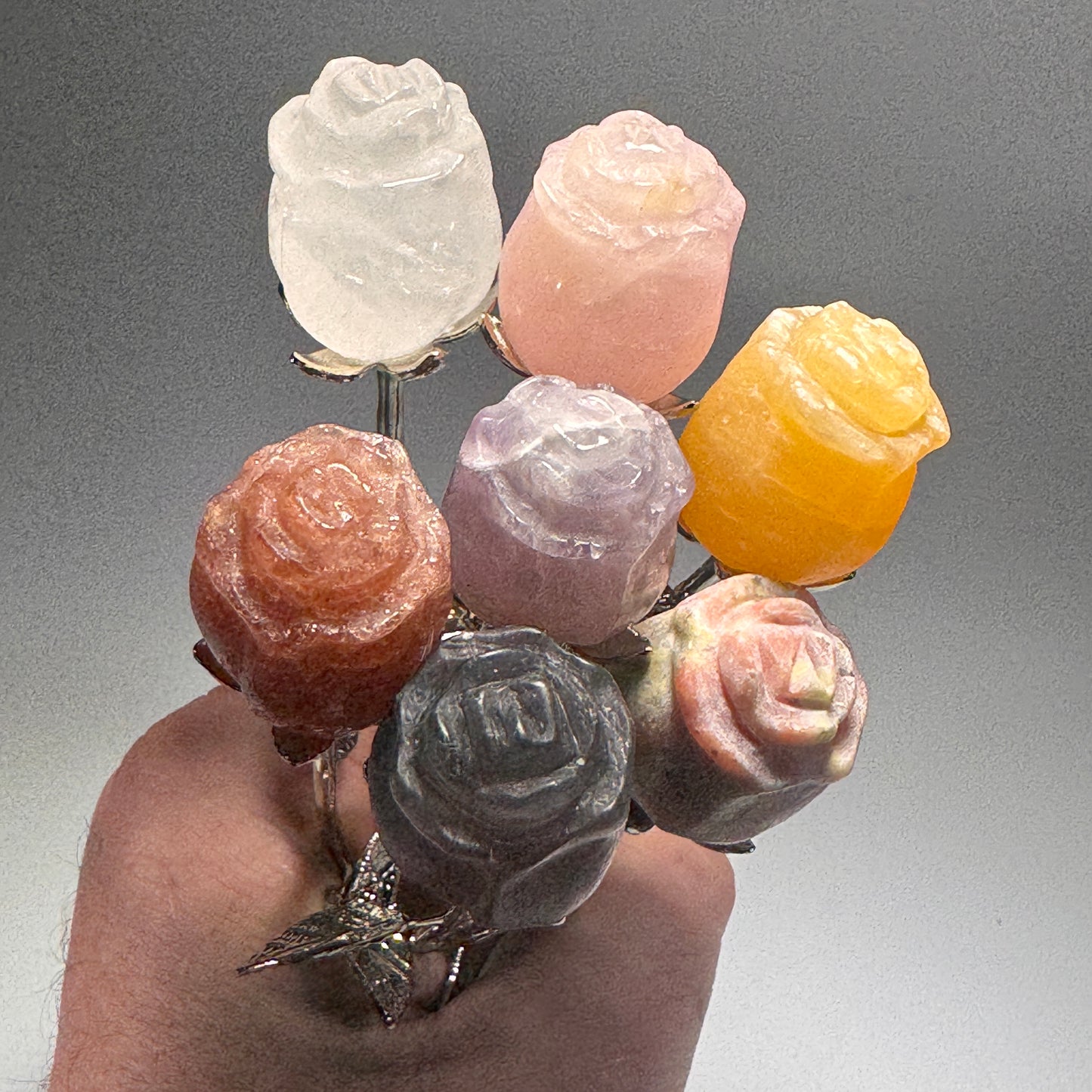 Gemstone Crystal Roses