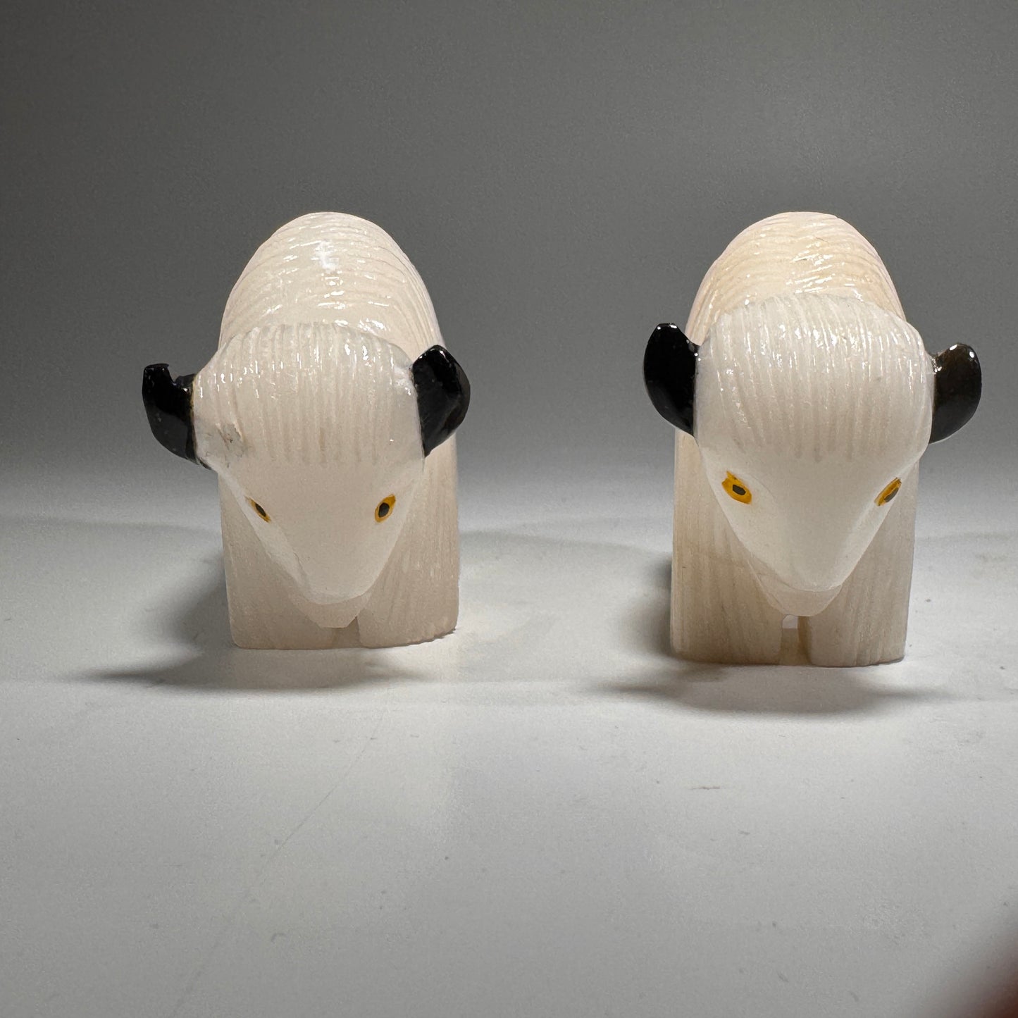 Alabaster Buffalo - 3x2 inches