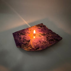 Charoite Rock Candle