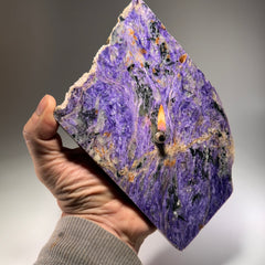 Charoite Rock Candle