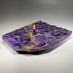 Charoite Rock Candle