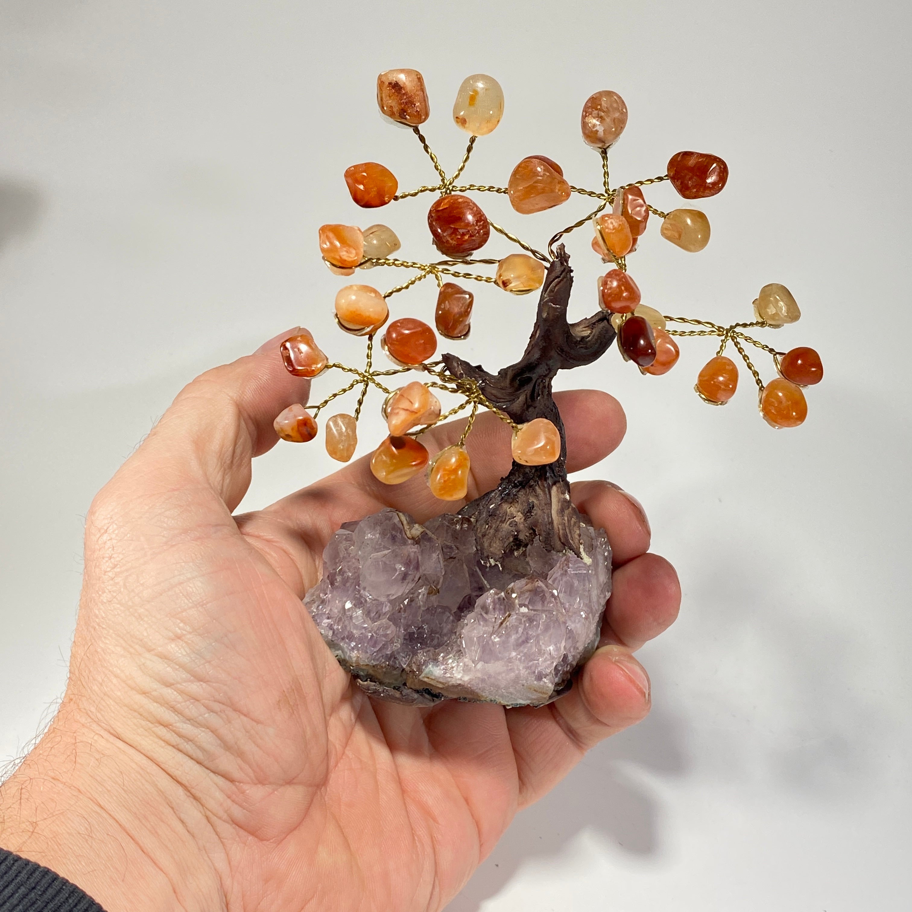 Gemstone Bonsai Tree - Carnelian