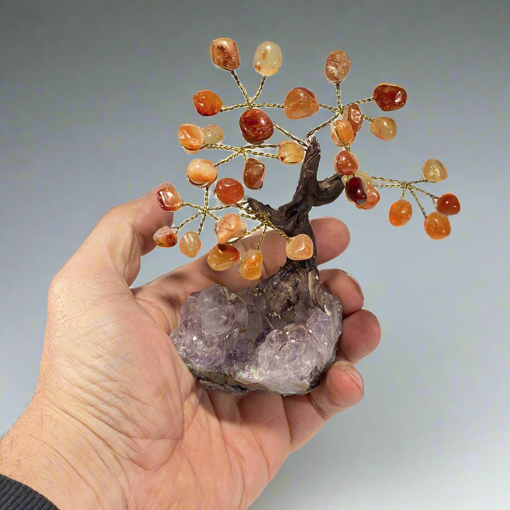 Gemstone Bonsai Tree - Carnelian