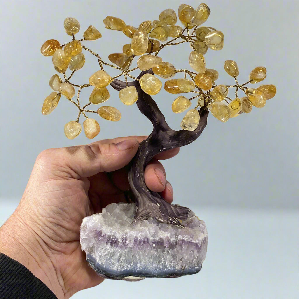 Gemstone Bonsai Tree - Citrine