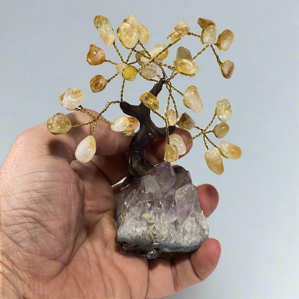 Gemstone Bonsai Tree - Citrine