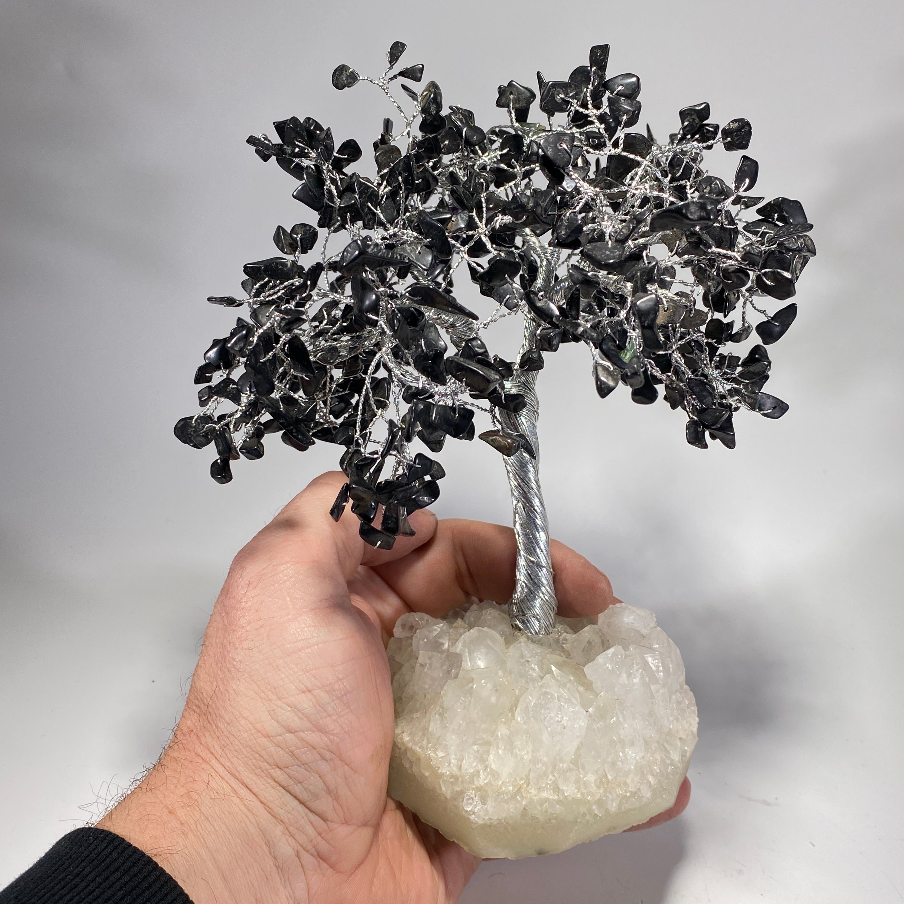 Gemstone Wire Tree - Black Agate