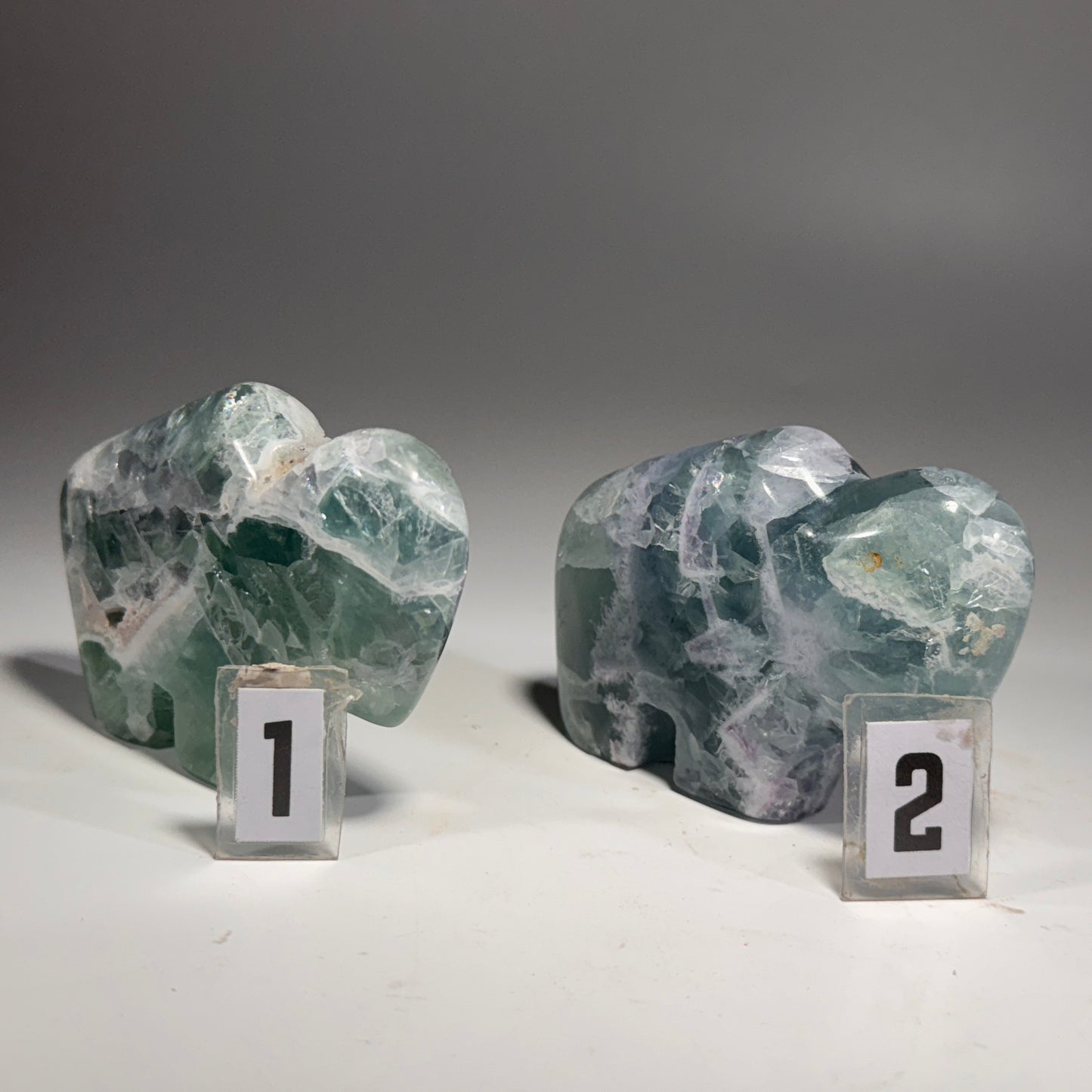 Fluorite Buffalo Fetish - 3.25x2.25 Inches