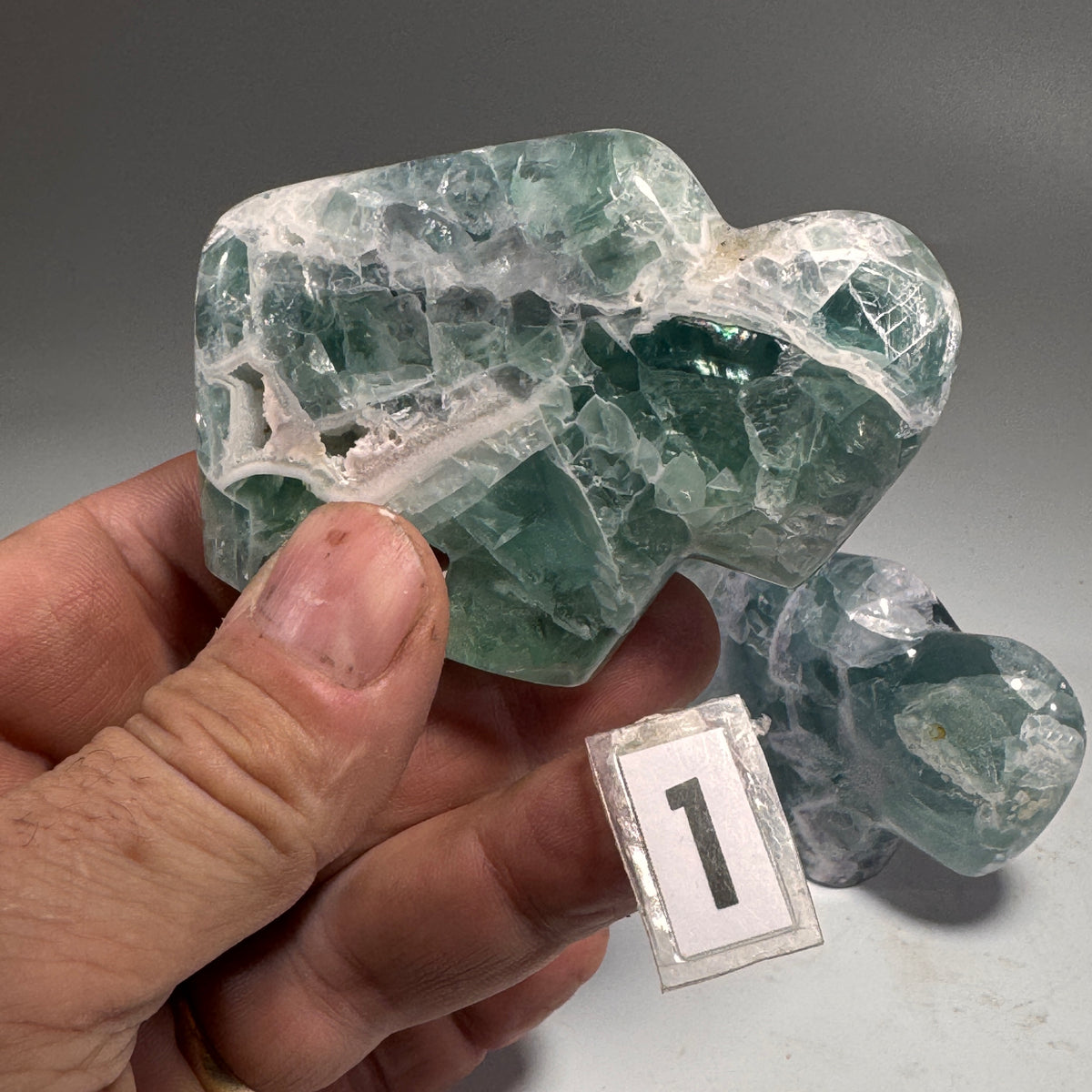 Fluorite Buffalo Fetish - 3.25x2.25 Inches