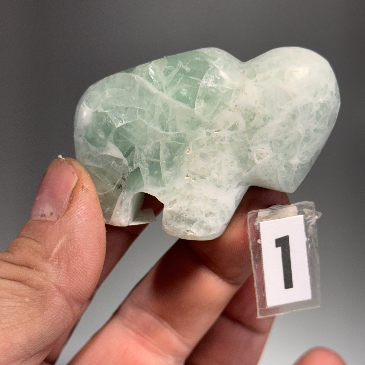 Fluorite Buffalo Fetish - 2.5x1.75 Inches