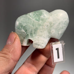 Fluorite Buffalo Fetish - 2.5x1.75 Inches