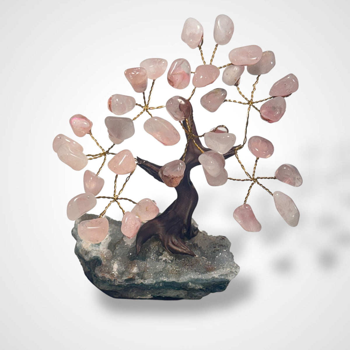 Gemstone Bonsai Tree - Rose Quartz