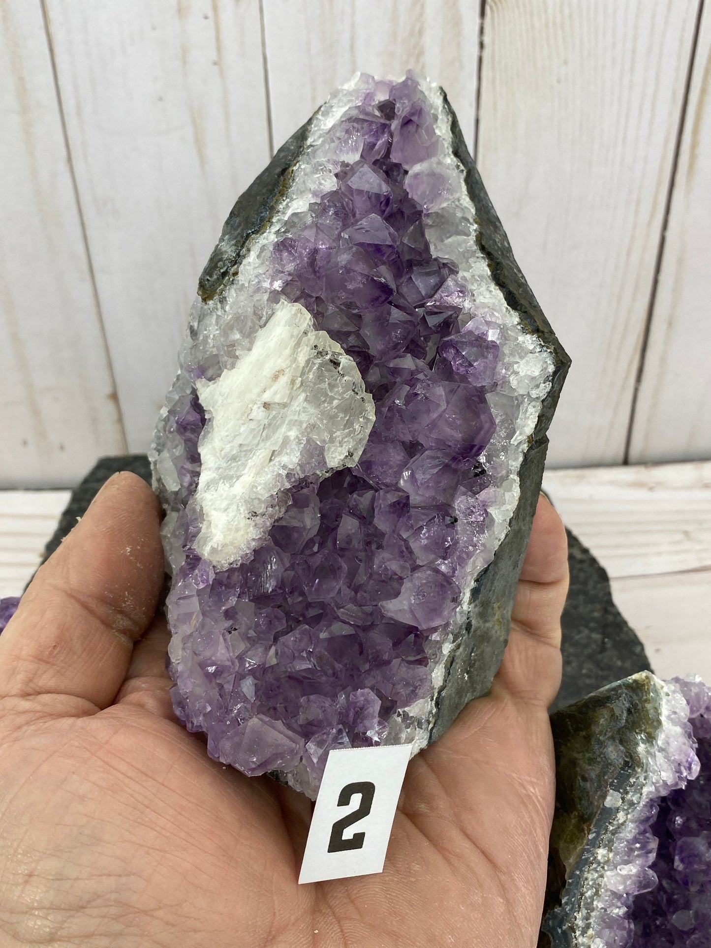 Unique amethyst cluster specimens